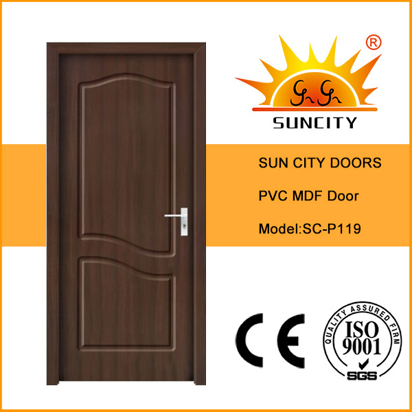 Design Simples Moderno Francês Interior Pátio Porta Deslizante de Vidro em PVC