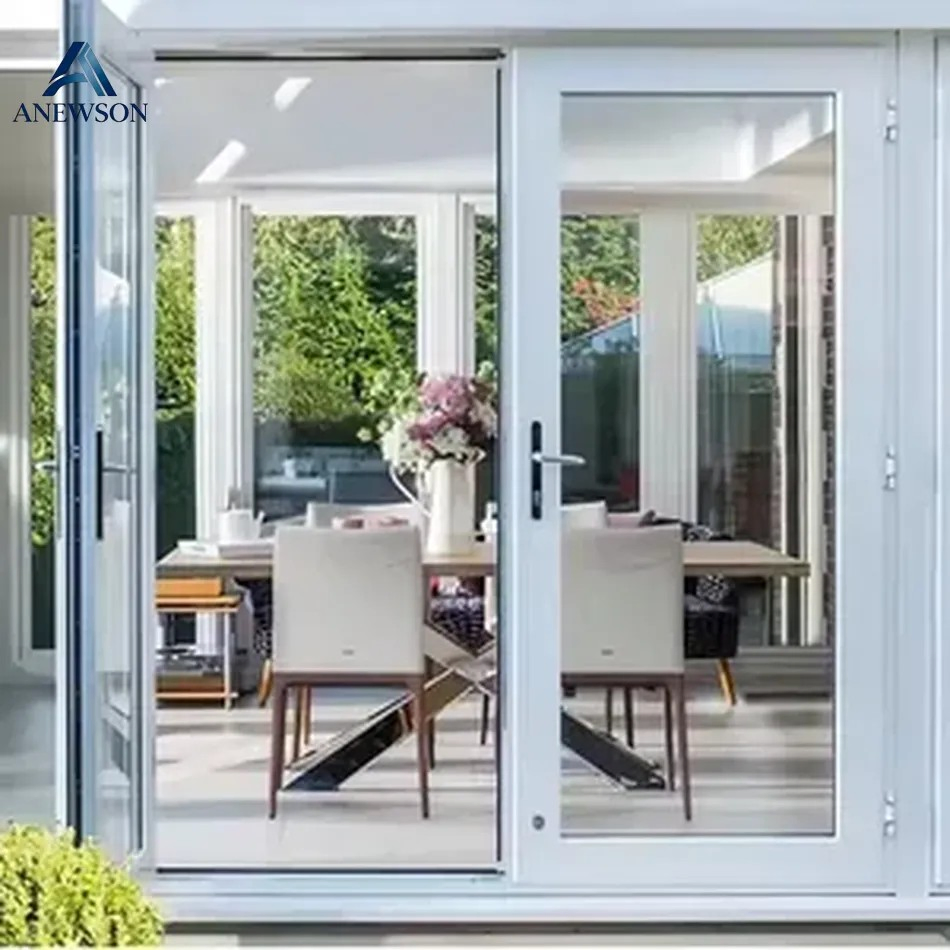 Portas de Perfil UPVC/PVC de Alta Qualidade e Impermeáveis Comerciais, Porta de Casamento UPVC