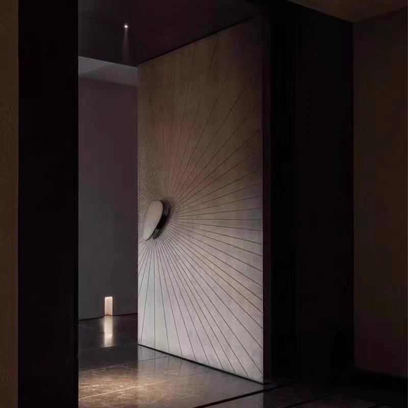Entrada de Luxo da Vila, Porta Pivotante Externa de Alumínio, Portas de Metal, Portas de Aço Inoxidável e Portas de Entrada