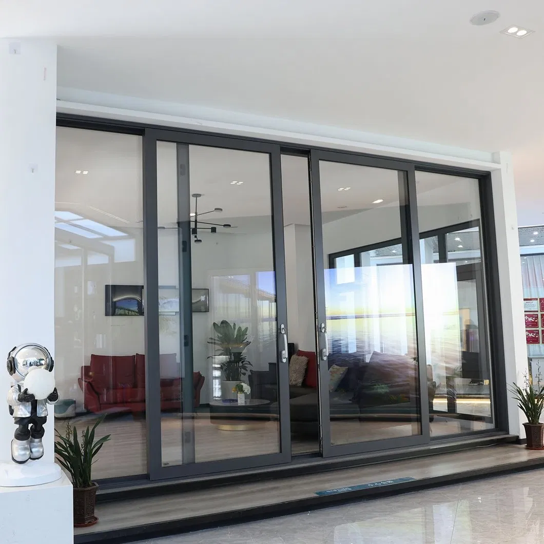 Portão de Entrada Duplo Baiyiyuan Design de Segurança Exterior Varanda Cozinha Porta de Correr de Vidro PVC UPVC Dobrável