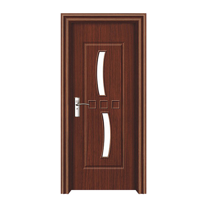 Porta de Segurança de Entrada Metal Segurança Exterior Frontal WPC Ferro Forjado Porta de Aço Casa Turca PVC Deslizante Porta de Madeira de Madeira Porta de Segurança de Aço com Ferragens