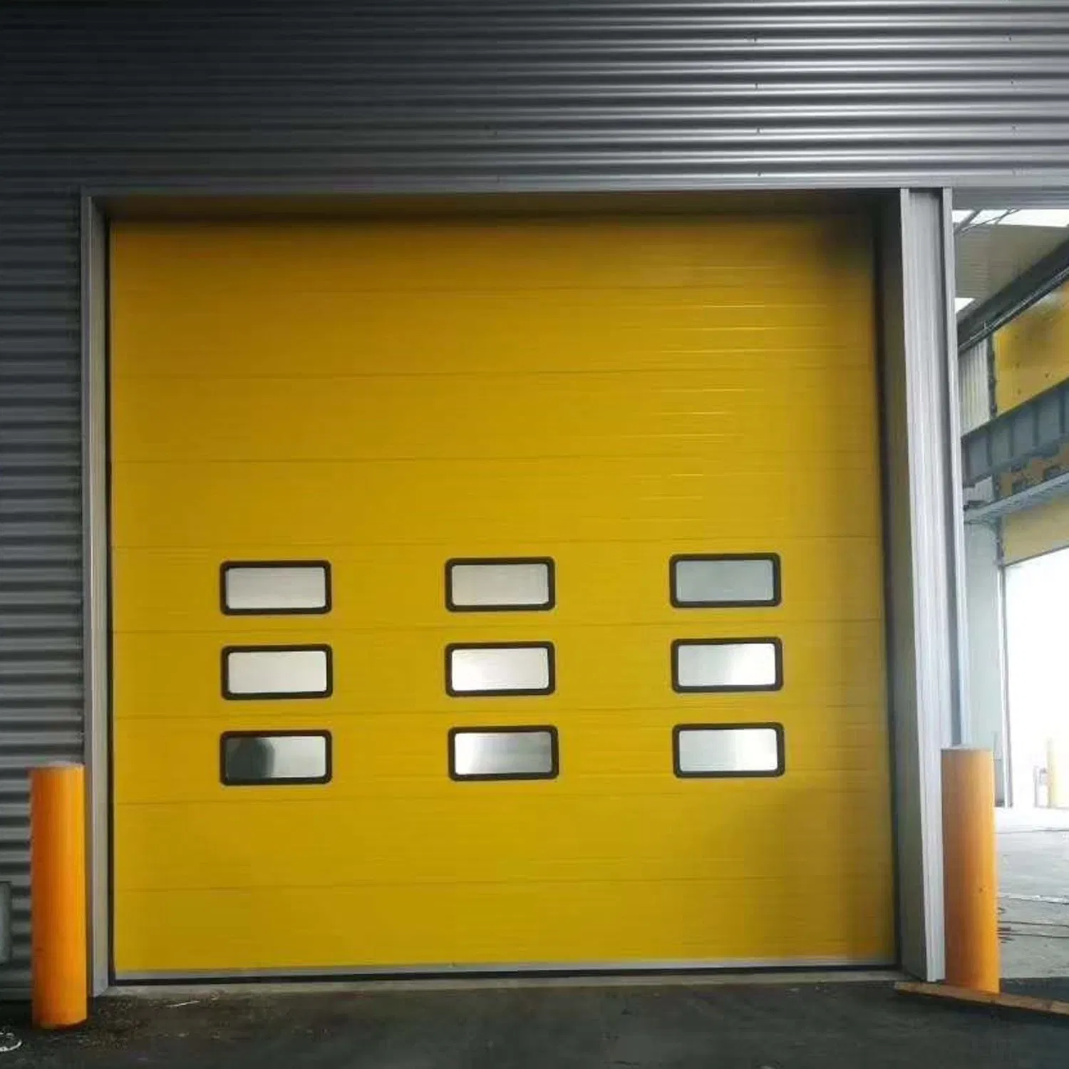 Porta de Aço Rolante Resistente ao Fogo com Link Fusível e Controle Manual de Sobrecarga