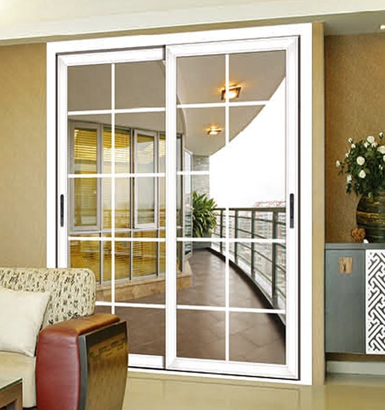 como 2047 Preço de Fábrica Padrão Australiano Vidro UPVC Plástico Pátio Vinil PVC Portas Deslizantes