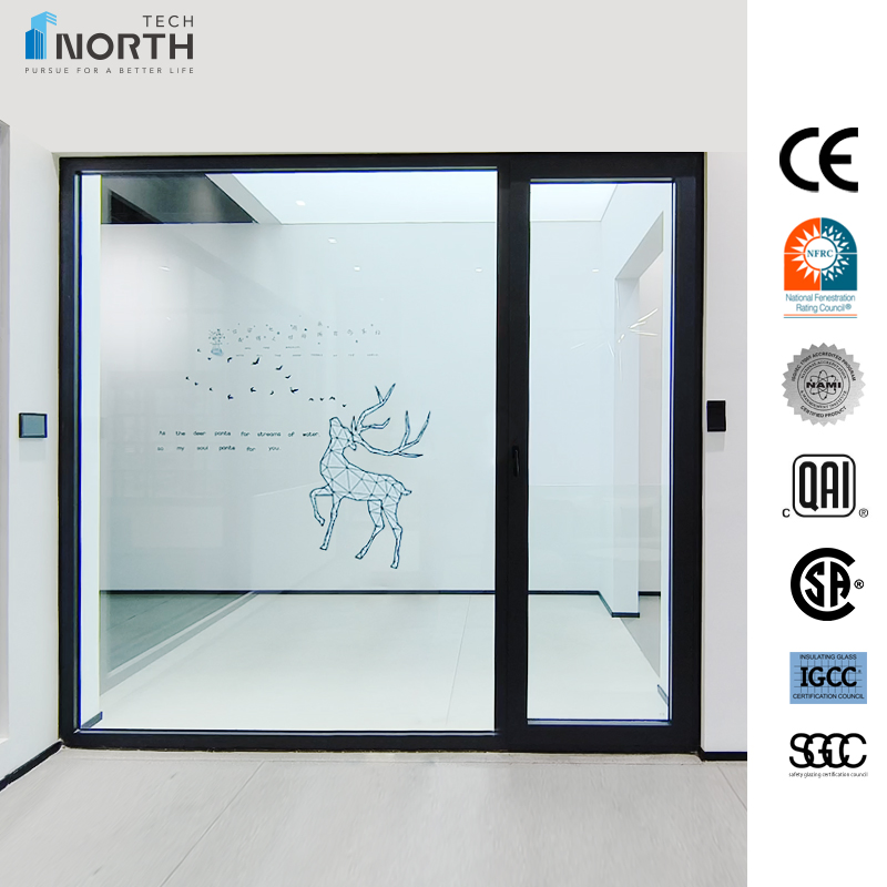 Janelas e portas de impacto de alumínio UPVC PVC vinil com abertura de guilhotina, deslizante, basculante e de giro da Northtech, com certificação NFRC NAMI CE QAI