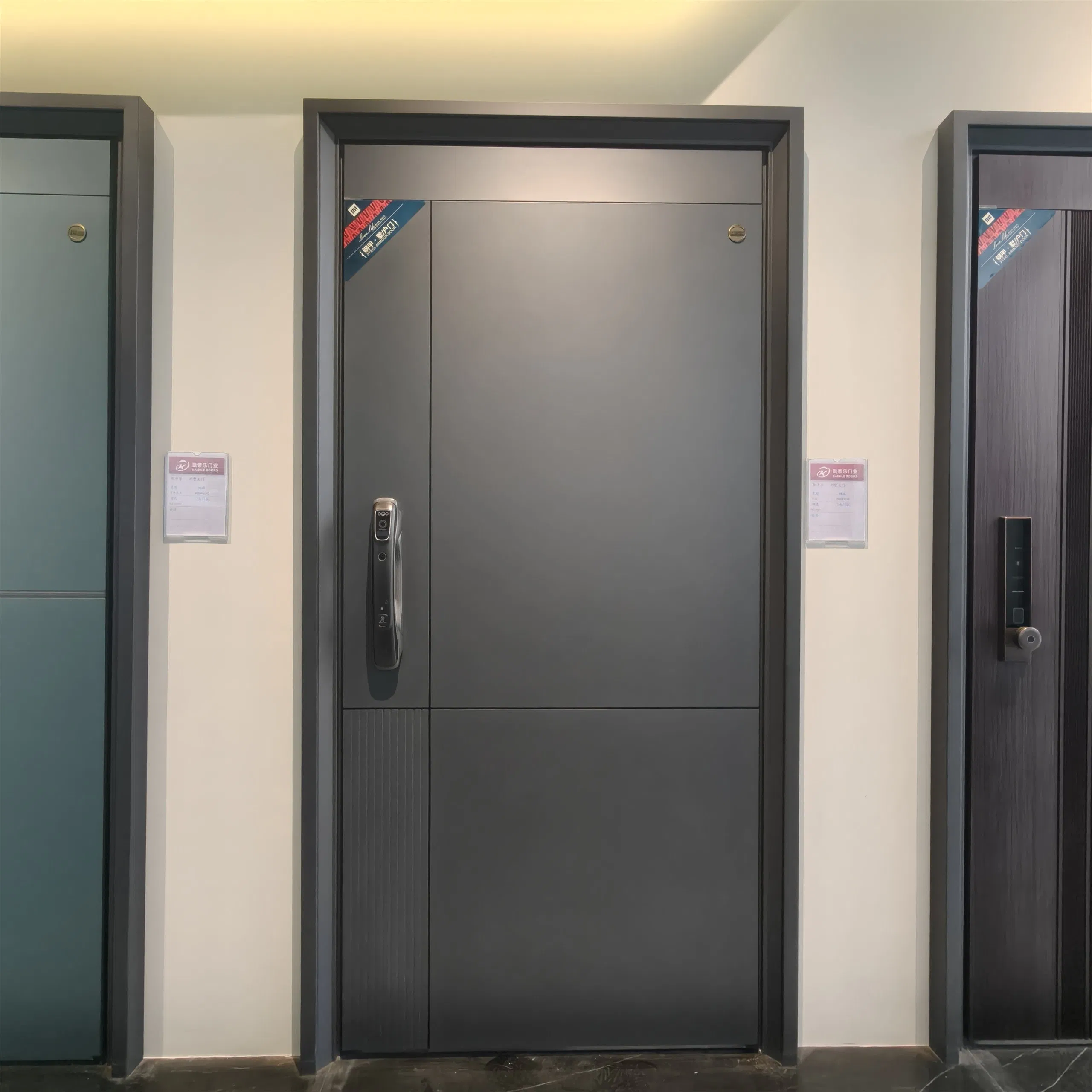 Porta de entrada de aço metálico e liga de zinco com segurança custo-efetiva, isolada e blindada, classificada para fogo, para desenvolvedores, durável em grande quantidade, também fornecemos porta de madeira e alumínio