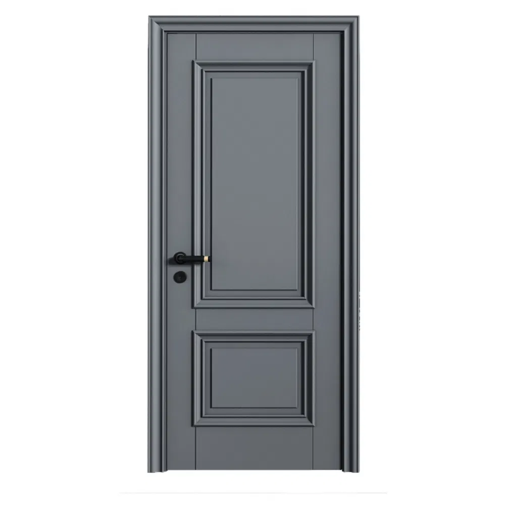 Portas de PVC brancas à prova d'água e à prova de som para apartamentos com design moderno francês