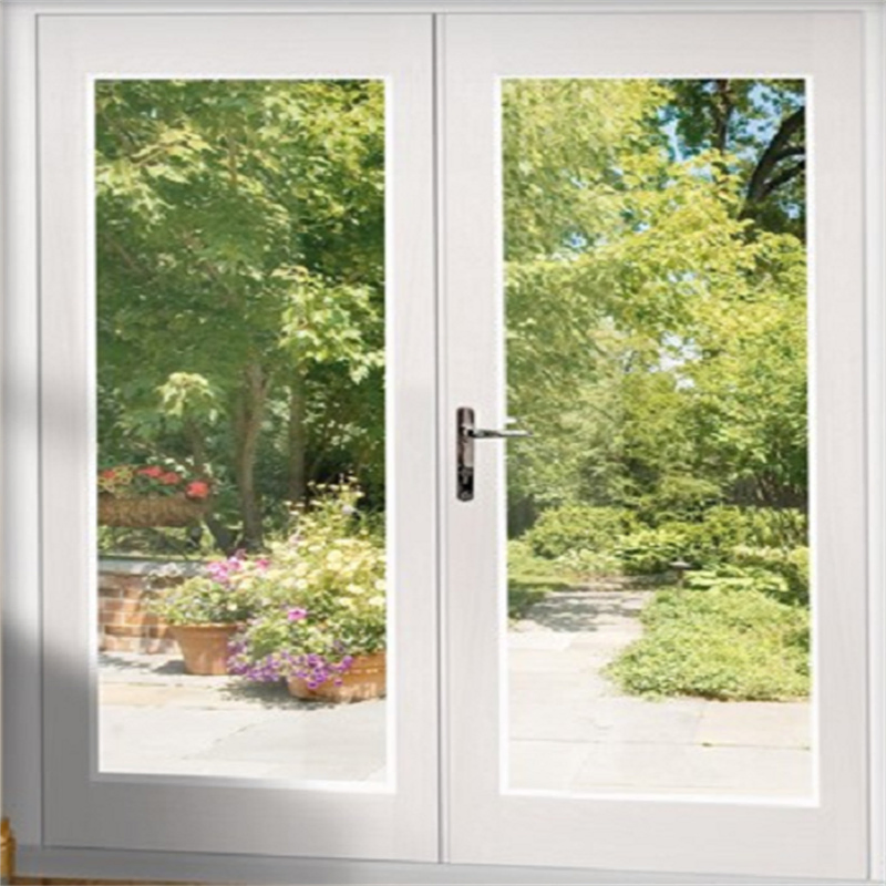 Impacto do Vento Perfil UPVC Abertura de Janela de Casamento Porta de PVC Dupla Vidro com Tela