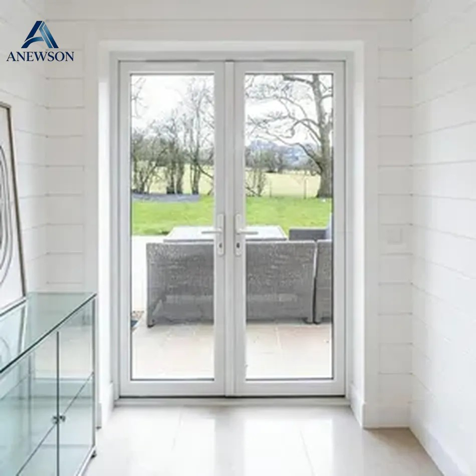 Portas de Perfil UPVC/PVC de Alta Qualidade e Impermeáveis Comerciais, Porta de Casamento UPVC