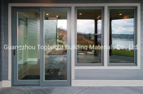 Concha 60 Caixilhos 2 Porta PVC/UPVC com Conjunto de Maçaneta de Alta Qualidade