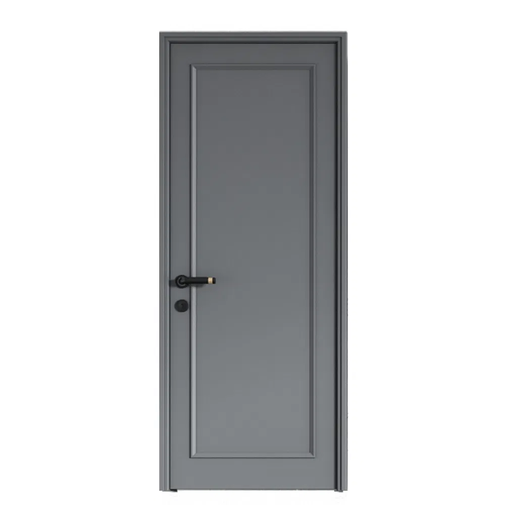 Portas de PVC brancas à prova d'água e à prova de som para apartamentos com design moderno francês
