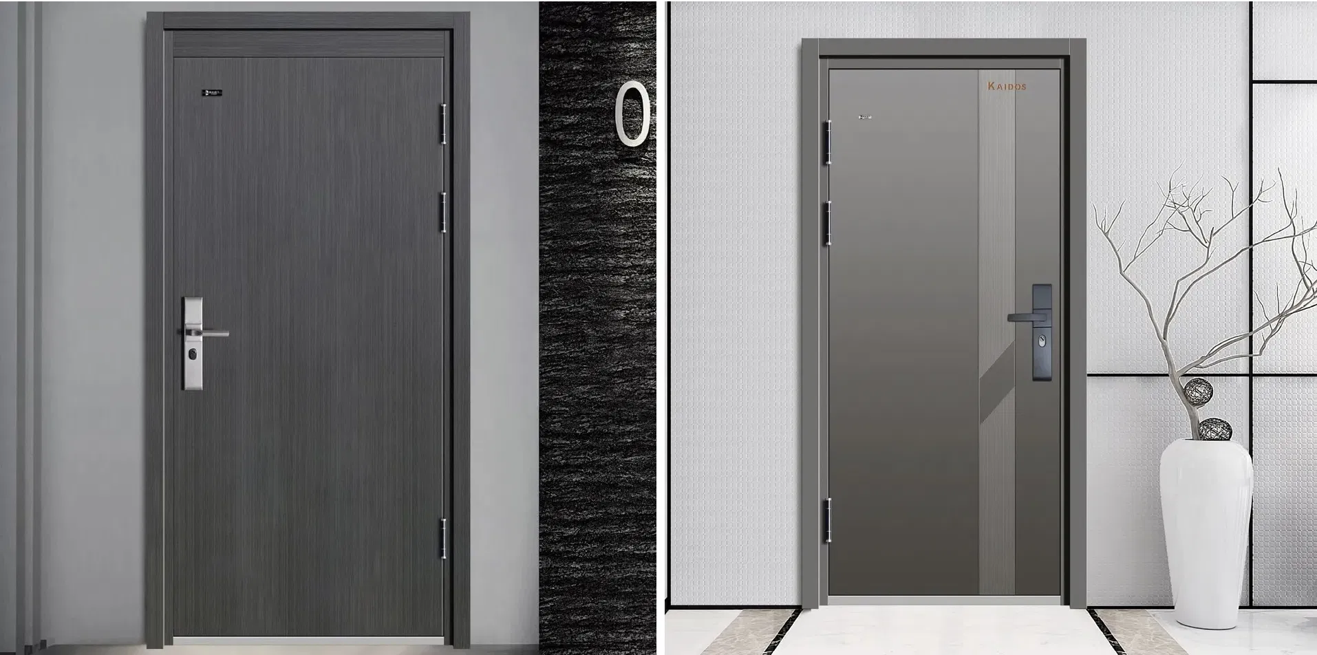 Porta de Segurança de Alumínio de Aço Entrada Interior Exterior Metal Moderna Ferro Forjado Frontal Única Dupla Blindada Pivot Janelas e Preço da Porta