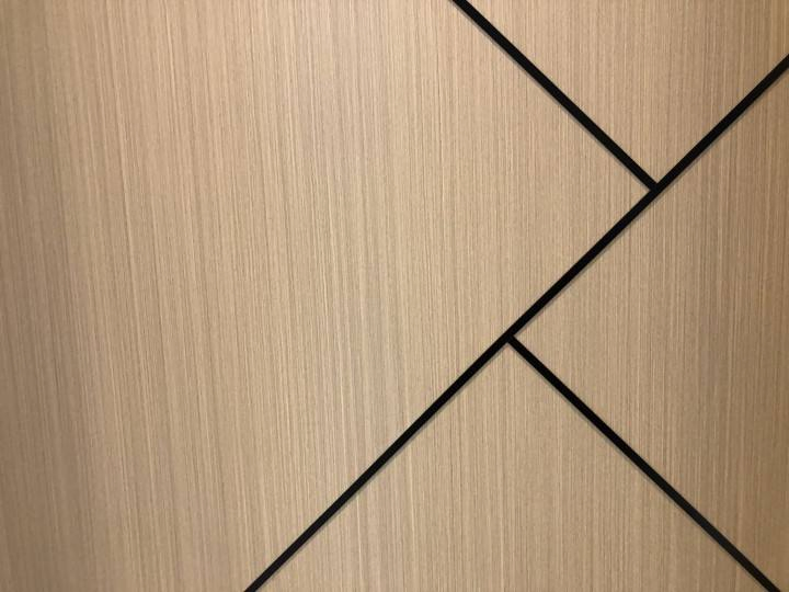 Porta de madeira interior moderna de hotel, acústica e à prova de som, em WPC, para apartamentos e casas