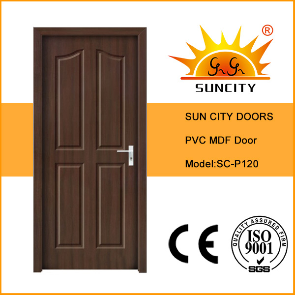 Design Simples Moderno Francês Interior Pátio Porta Deslizante de Vidro em PVC