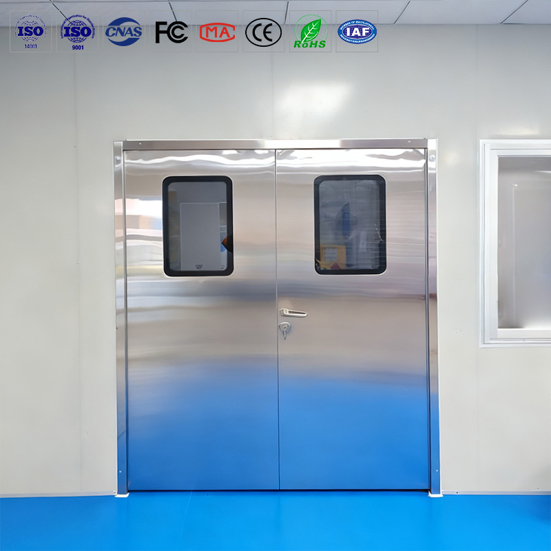 Porta de Aço Inoxidável Resistente ao Fogo para Laboratório com ISO9001 Porta Moderna