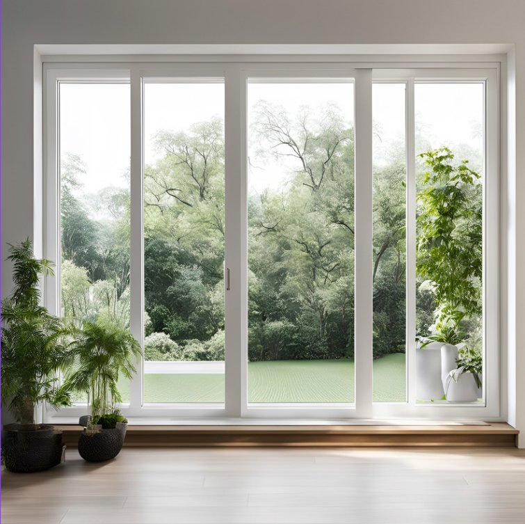 Portas Deslizantes Modernas em PVC/UPVC Estilosas com Opções de Vidro Personalizáveis