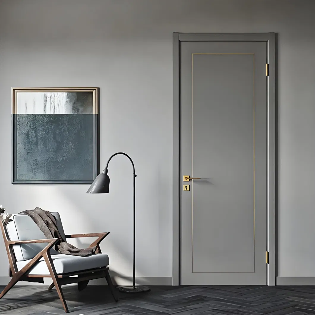 Porta HPL com Filme de PVC Acabamento Satin Estilo Creme Francês Armazenamento Multifuncional Design Livre