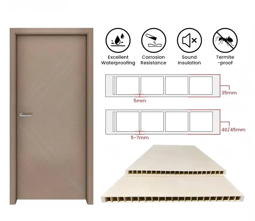Porta interna de madeira MDF composta