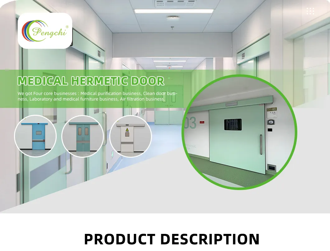Porta deslizante automática médica