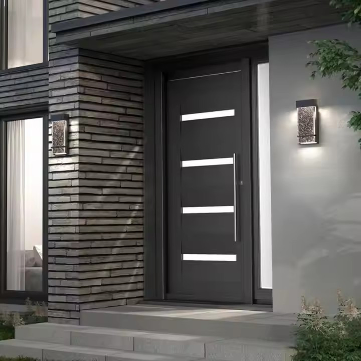 Portas de Entrada Externas de Metal Armado Zonle, Porta de Segurança de Aço, Entrada Principal para Casa, Vila, Apartamento