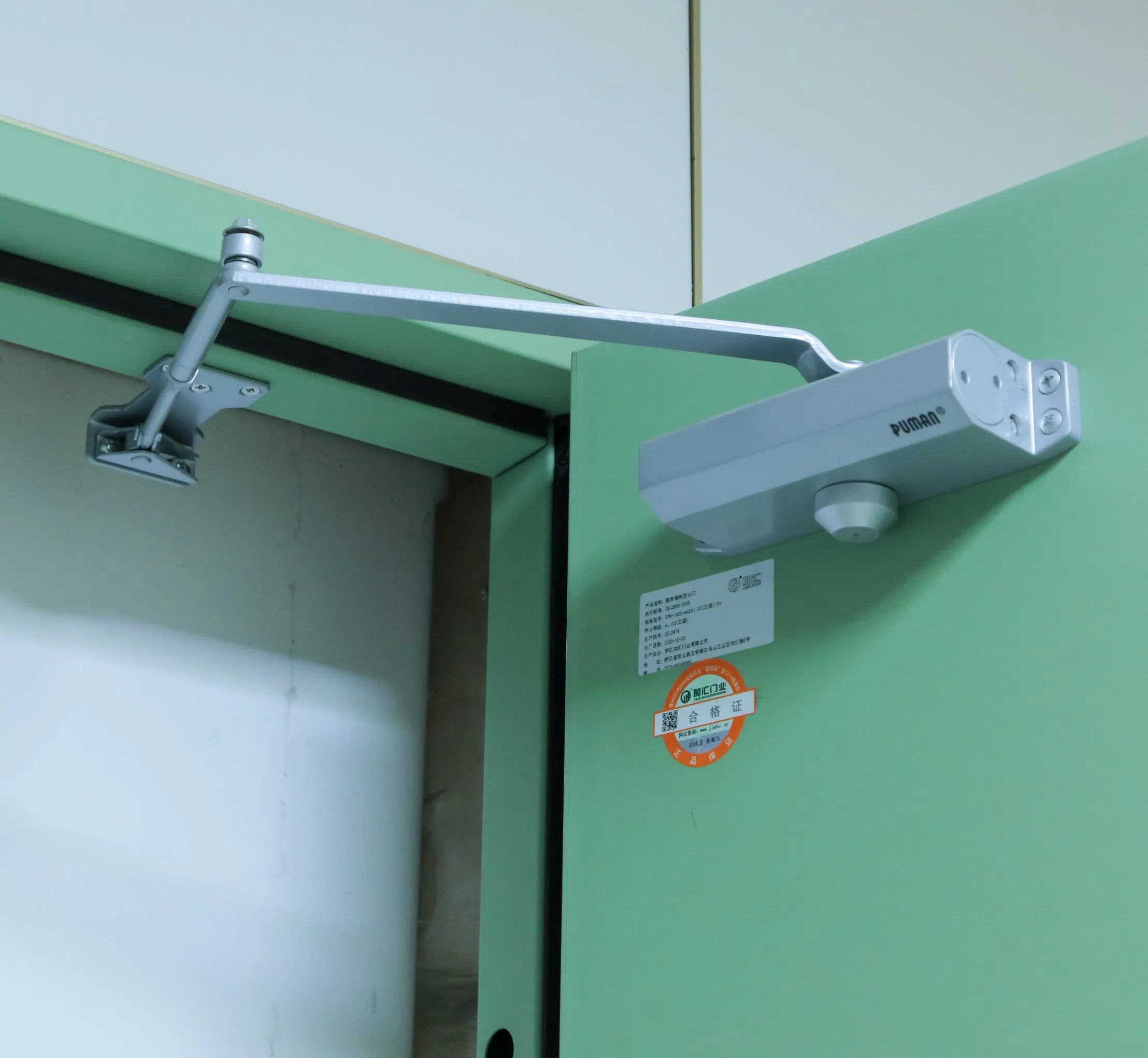 UL 120 Minutos Saída de Emergência Porta de Aço Classificada para Fogo com Barra de Pressão