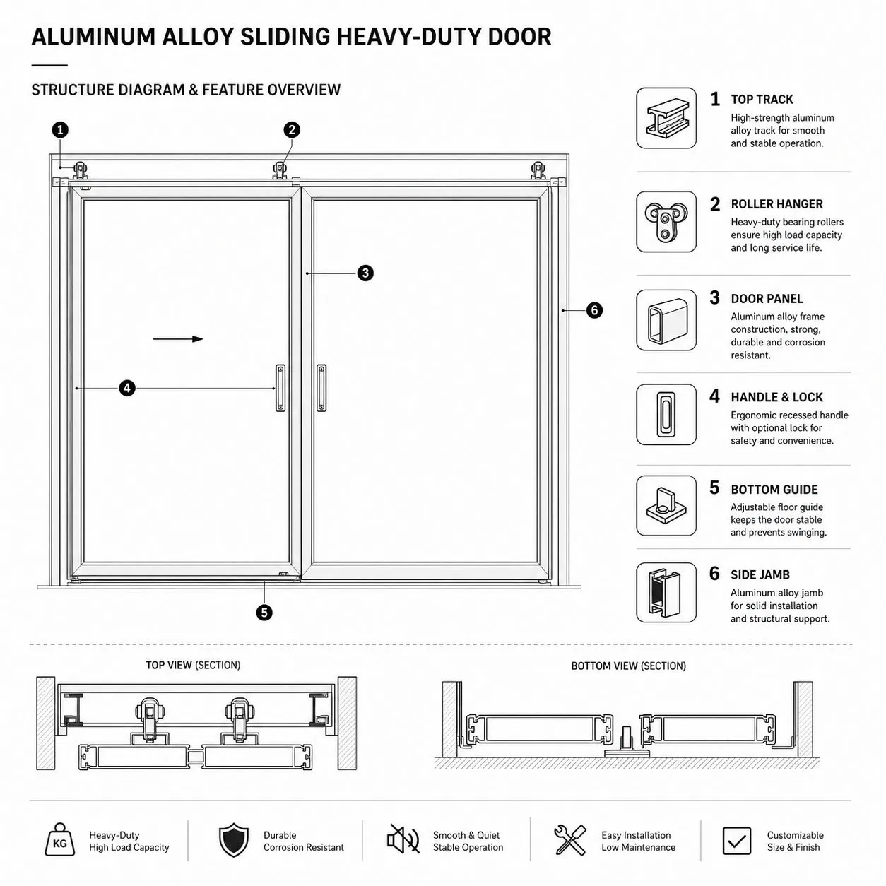 Porta deslizante de alumínio com vidro temperado de segurança, dobrável, sem moldura, dupla camada, para exterior de casa, com design premium, para pátio e closet