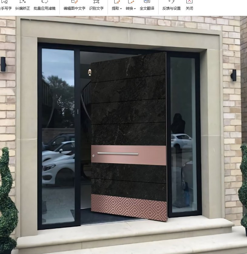 Design Simples e Popular de Porta de Alumínio Fundido para Alto Tráfego de Pessoas