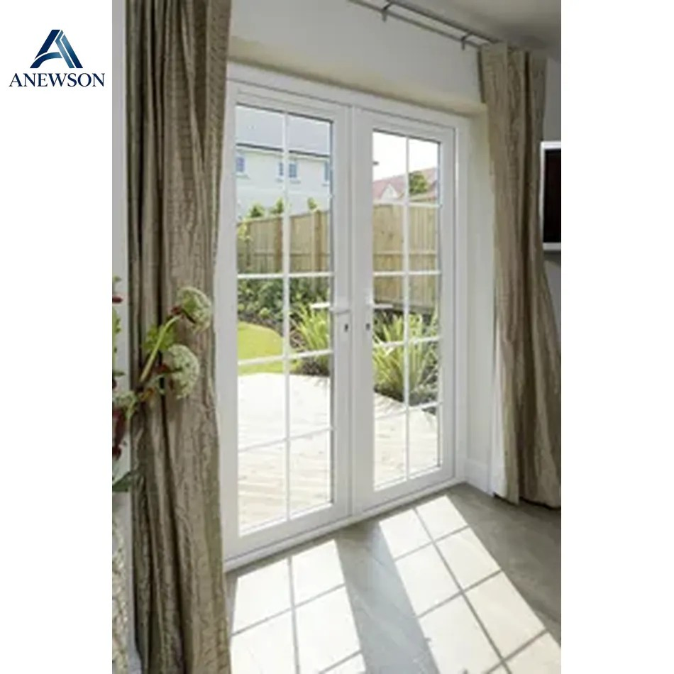 Portas de Perfil UPVC/PVC de Alta Qualidade e Impermeáveis Comerciais, Porta de Casamento UPVC