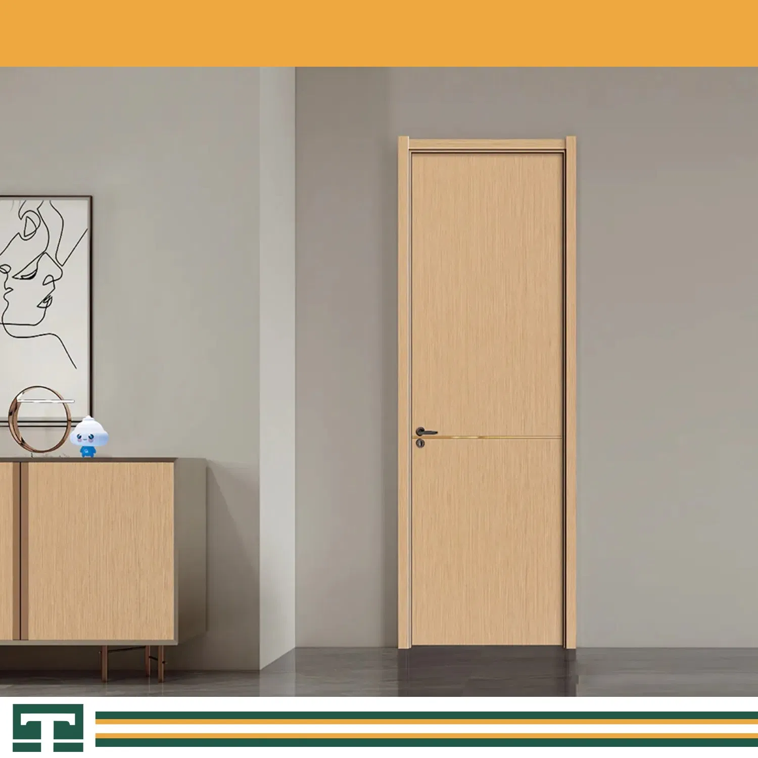 Top 10 Moderno Interior Quarto Principal Porta de Segurança de Madeira Sólida de Carvalho WPC PVC Acústica Deslizante de Entrada Hotel Cristal de Carbono Impermeável Secreta Classificada Contra Fogo