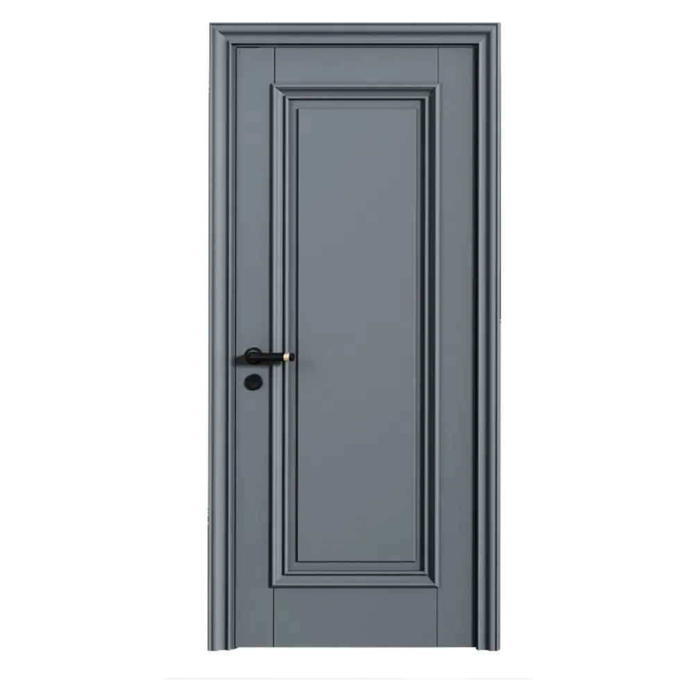 Portas de PVC brancas à prova d'água e à prova de som para apartamentos com design moderno francês