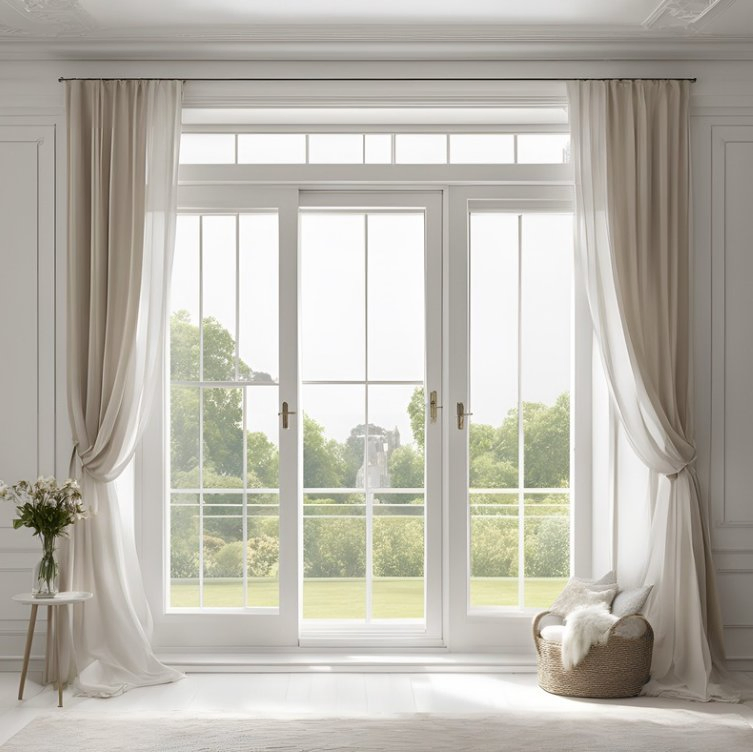 Portas Deslizantes Modernas em PVC/UPVC Estilosas com Opções de Vidro Personalizáveis