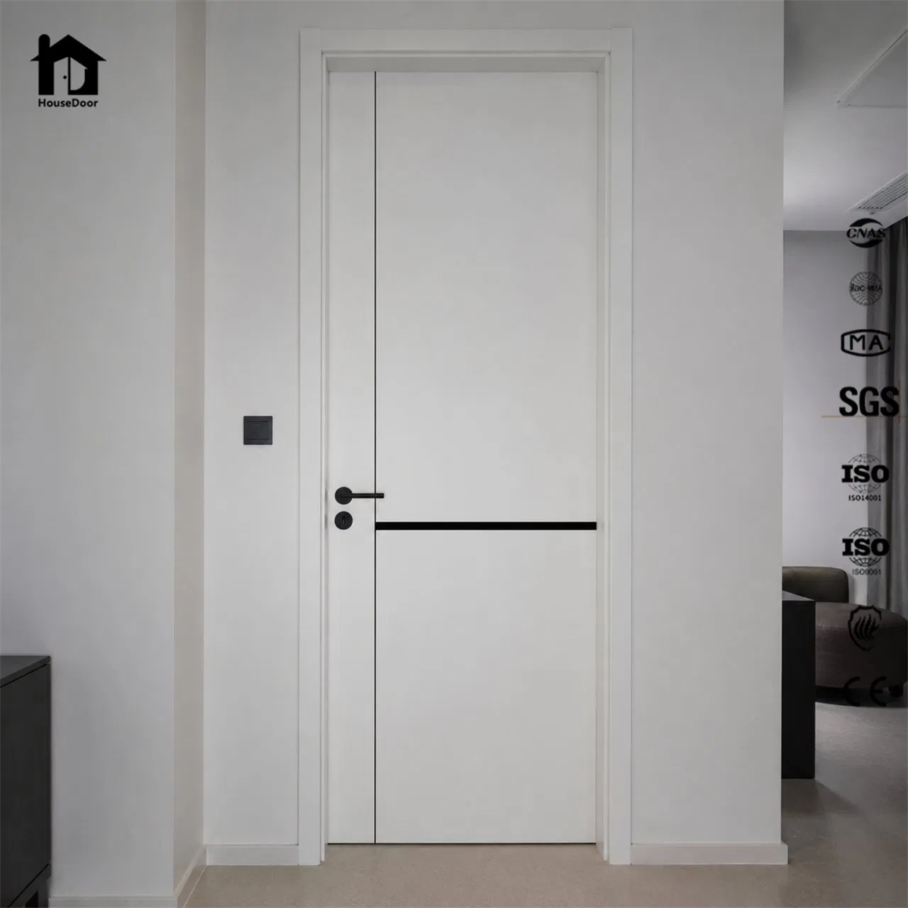 Project WPC Interior Door Invisible Door Ghost Door PVC Door UPVC Door Doors Wooden Flush Door Wood Interior Door Wholesale