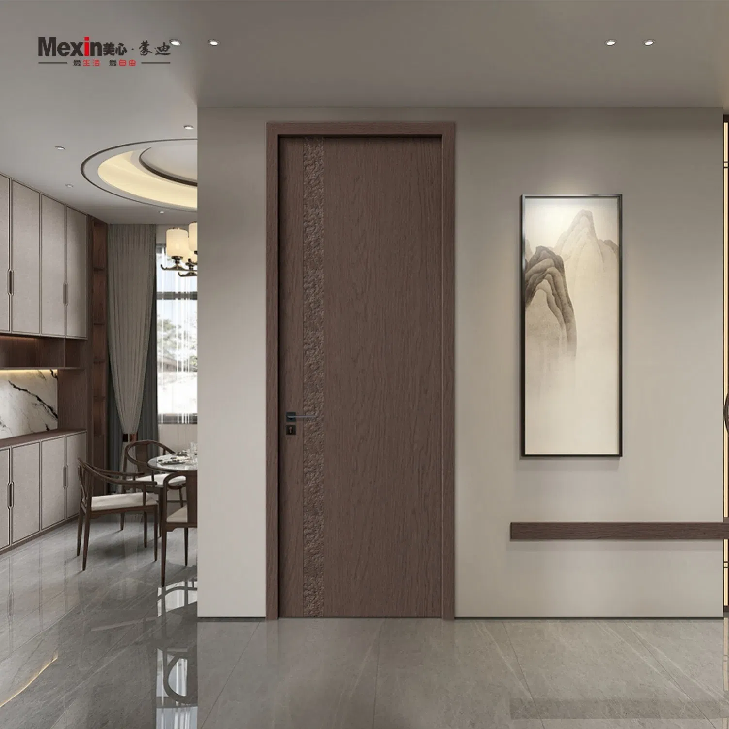Porta de Entrada Personalizável em Madeira de Teak Preto Sólida Interior PVC Branco Segurança WPC Preço Elegante Clássica Moderna Porta de Teak Vermelha Exterior Entrada