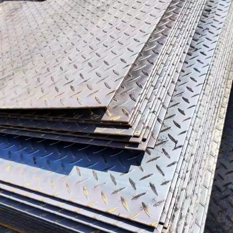 China Supplier A36 Q235B Pattern Embossed Steel Plate Carbon Steel Checkered Plate