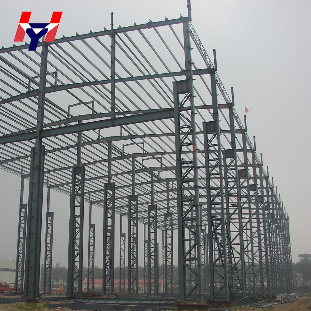 Prefab Steel Structure Warehouses Industrial Workshop Buildings Large Span Metal Hangars For Sale