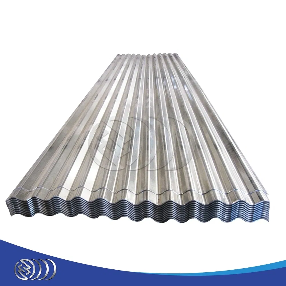 Guanxian High Strength PPGI Steel Sheet Roofing Panels 6-12m Length Galvanised Corrugated Plain Sheet