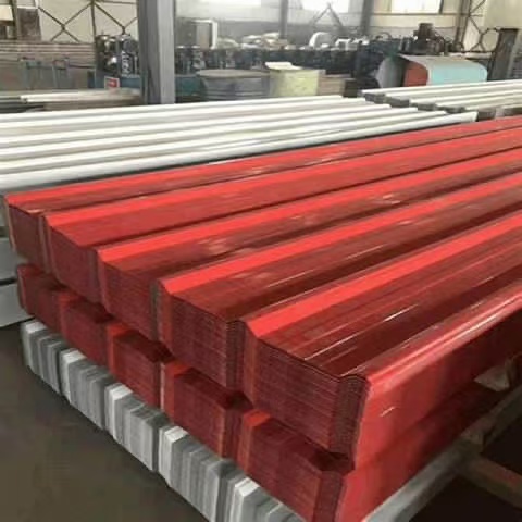 Fast Delivery Antioxidant Prepainted Color Coated Zinc PPGI Corrugated Steel Roofing Sheet for Building Material