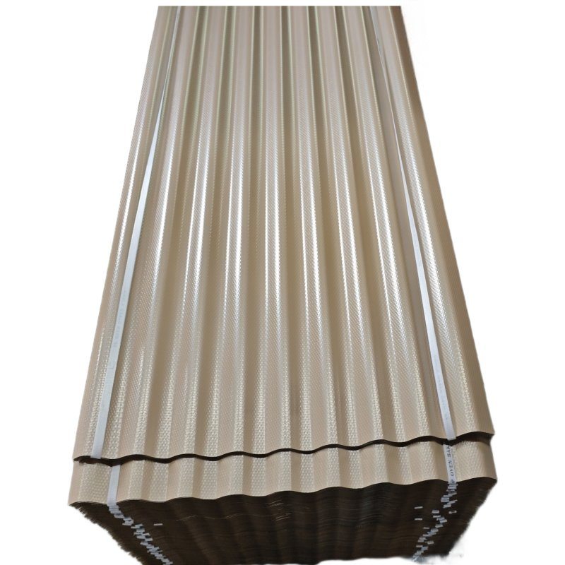 Beige Galvanized Zinc Corrugated Color Steel Metal Roofing Sheet