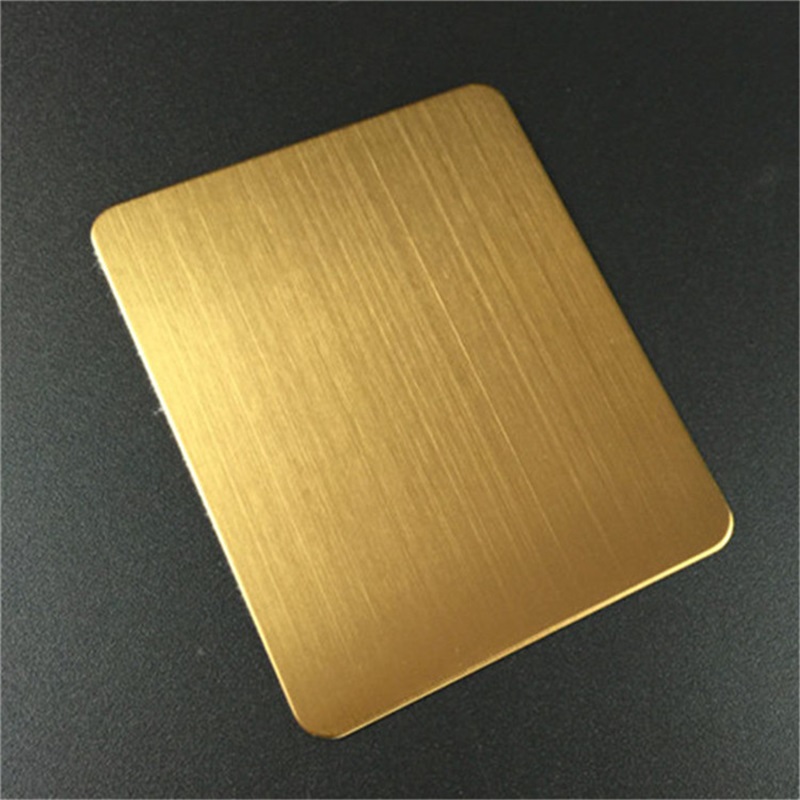 Mirror Stainless Steel Plate Golden Sheet