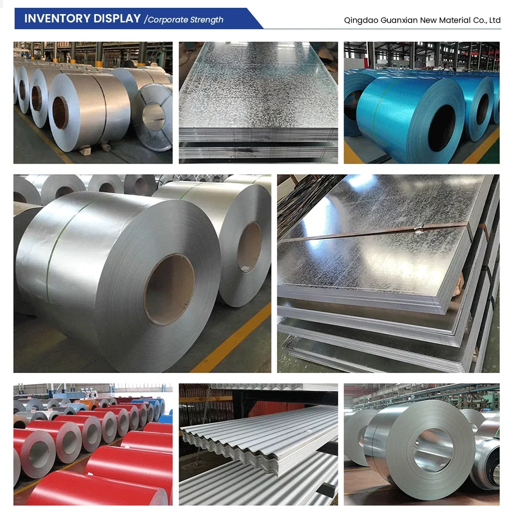 Corrugated steel sheet application building close up