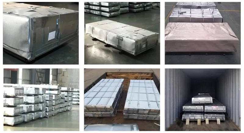 Factory Loading Corrugated Steel Sheets
