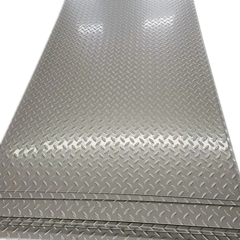 Hot Rolled 304 Stainless Steel Checkered Plate Tear Drop Pattern ASTM Standard Steel Sheet for Cutting