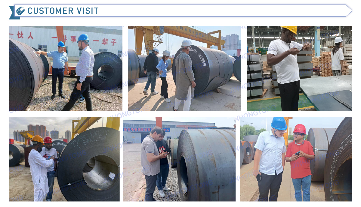 Steel production line close-up