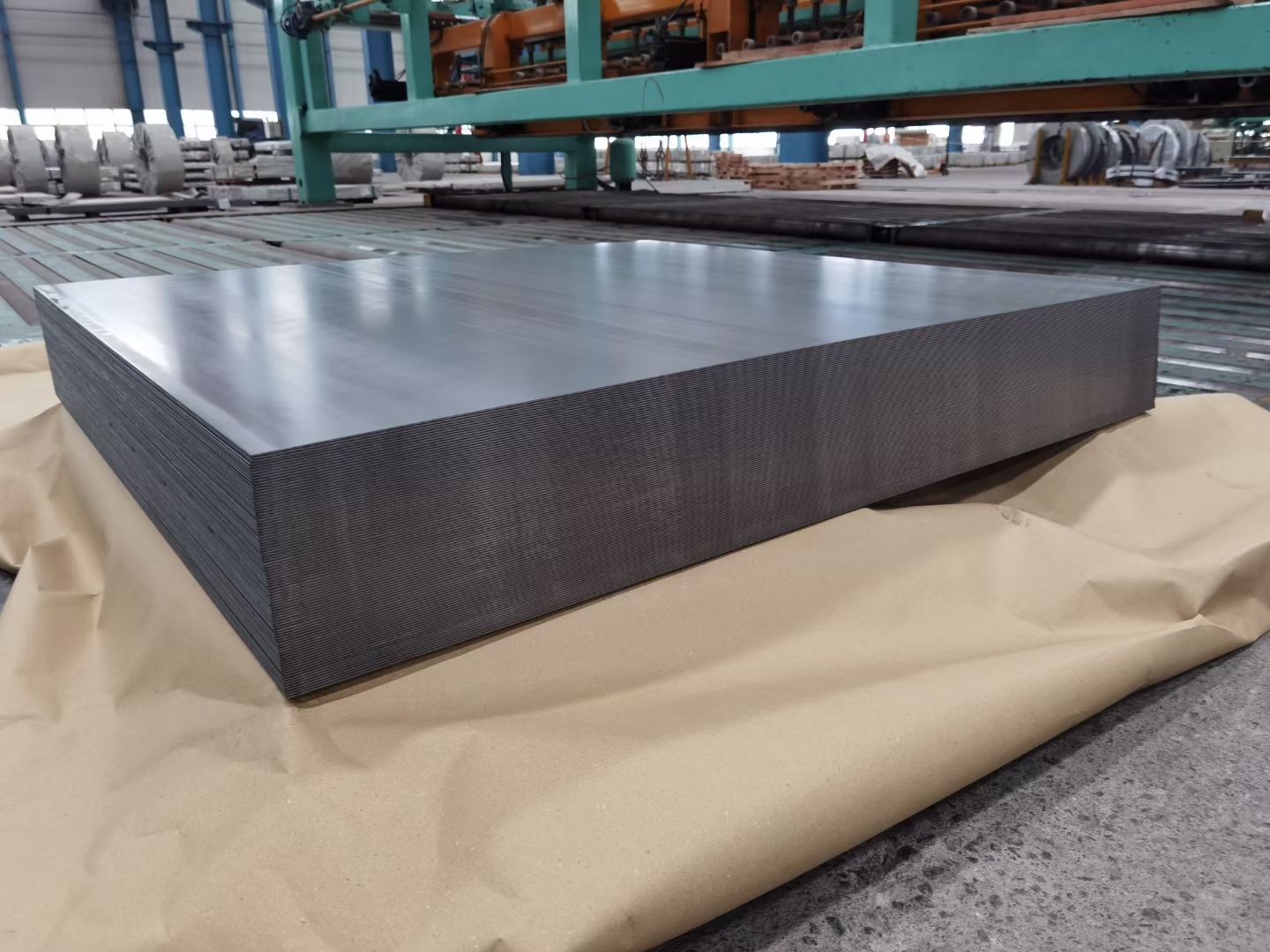 Stainless steel plate finish