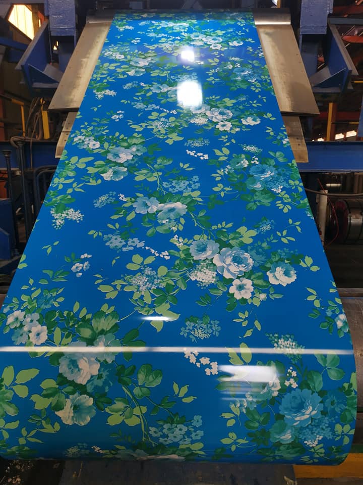 3D Pattern Flower Design PPGI PPGL Printed Galvanized Roofing Coil Sheet Manufacturer In China