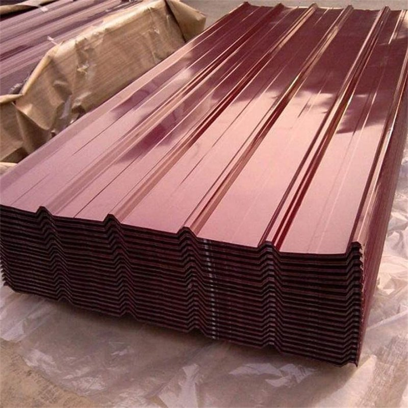 High Strength 0.5mm Standing Seam PPGI PPGL Orange Color Coated Steel Roofing Sheet Galvanized Steel for Building