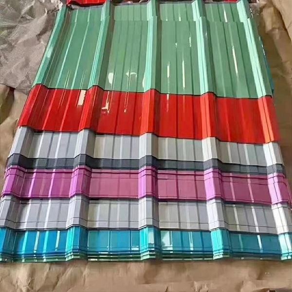Prepainted Galvanized Corrugated Steel Sheet 0.45x1000mm, Color Coated GI Roofing Sheet For Building Construction, ASTM Standard