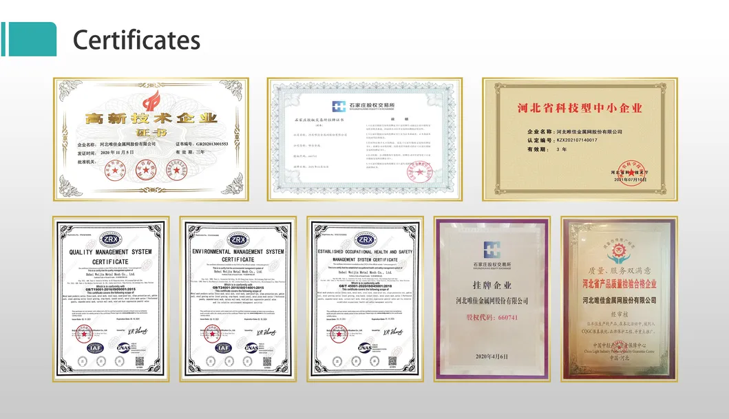 Certificates