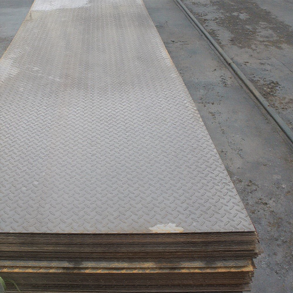 Prime Quality Building Materials Thick 4.75Mm Mild Steel Q235B Checkered Steel Plate for Sale