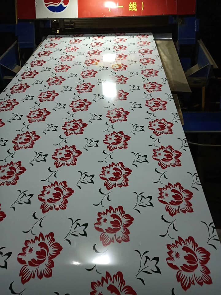 3D Pattern Flower Design PPGI PPGL Printed Galvanized Roofing Coil Sheet Manufacturer In China