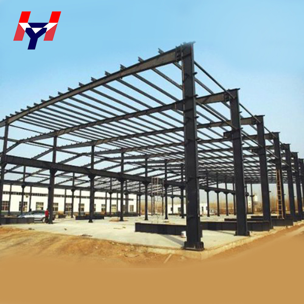 Prefab Steel Structure Warehouses Industrial Workshop Buildings Large Span Metal Hangars For Sale